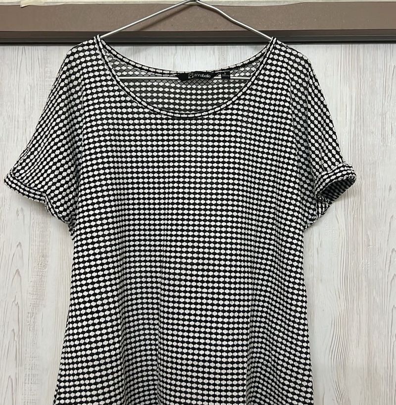 Pantaloons Black N White Printed T-shirt
