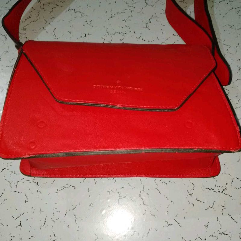 DONATELLA MANIA Premium Seoul Red Crossbody Bag