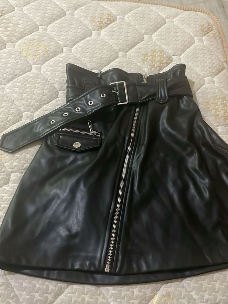 Grudge y2k Gothy Belt Skirt