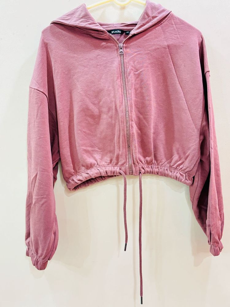 Zudio Crop Hoddie Sweatshirt