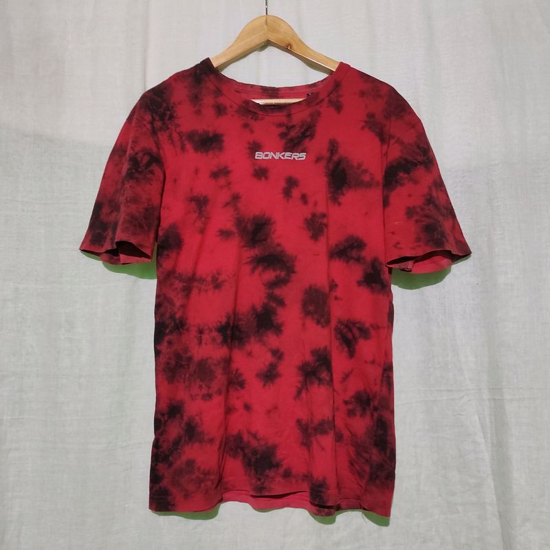 Bonkers Tie-dye Red Oversized Tshirt