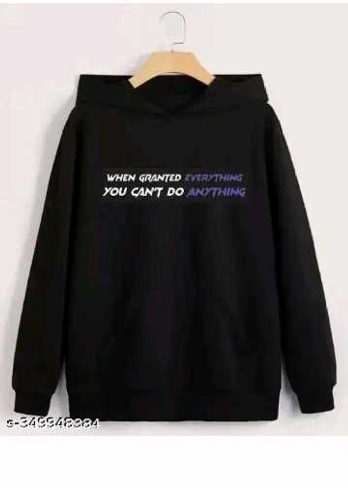 Black Graphic Hoodie