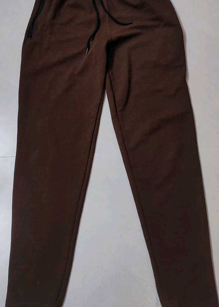 Korean Styled Brown Drawstring Sweatpants