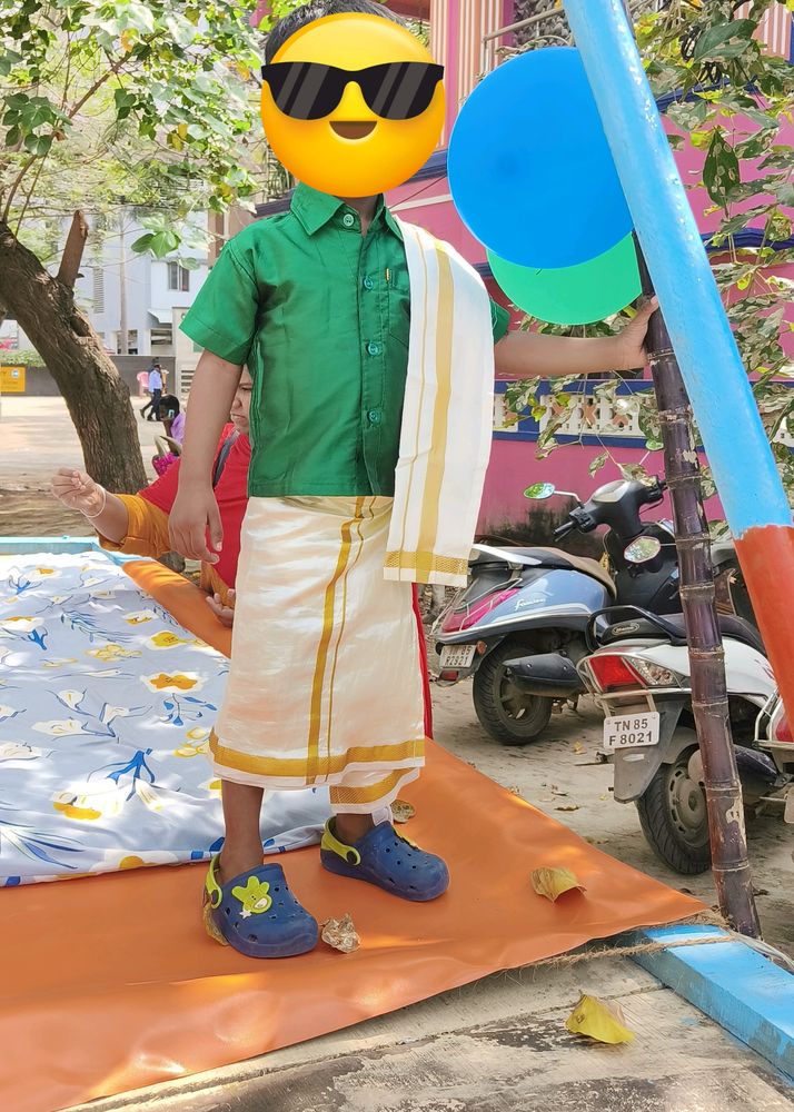 Boys Traditional Dress Pongal Dhoti