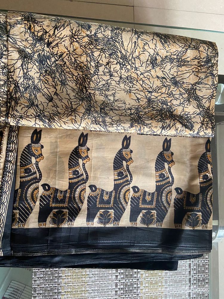 Unique Batik Print Saree (new)