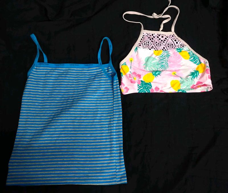 Combo Of Two Tank Tops 🌸☁️