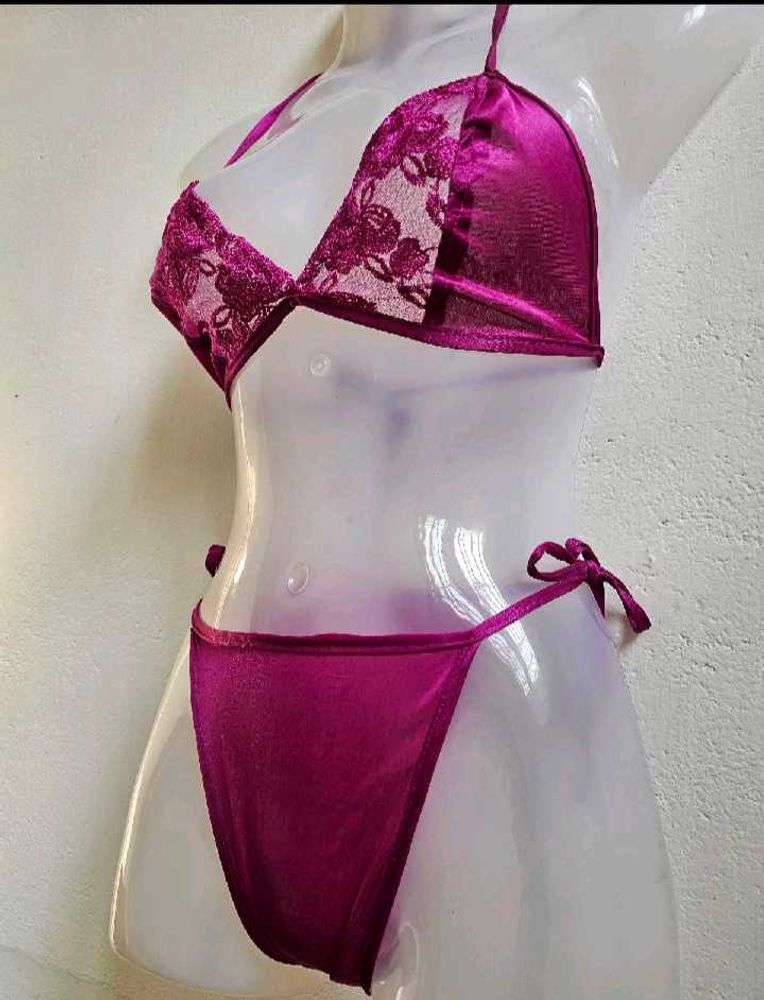Magenta Lingerie Set
