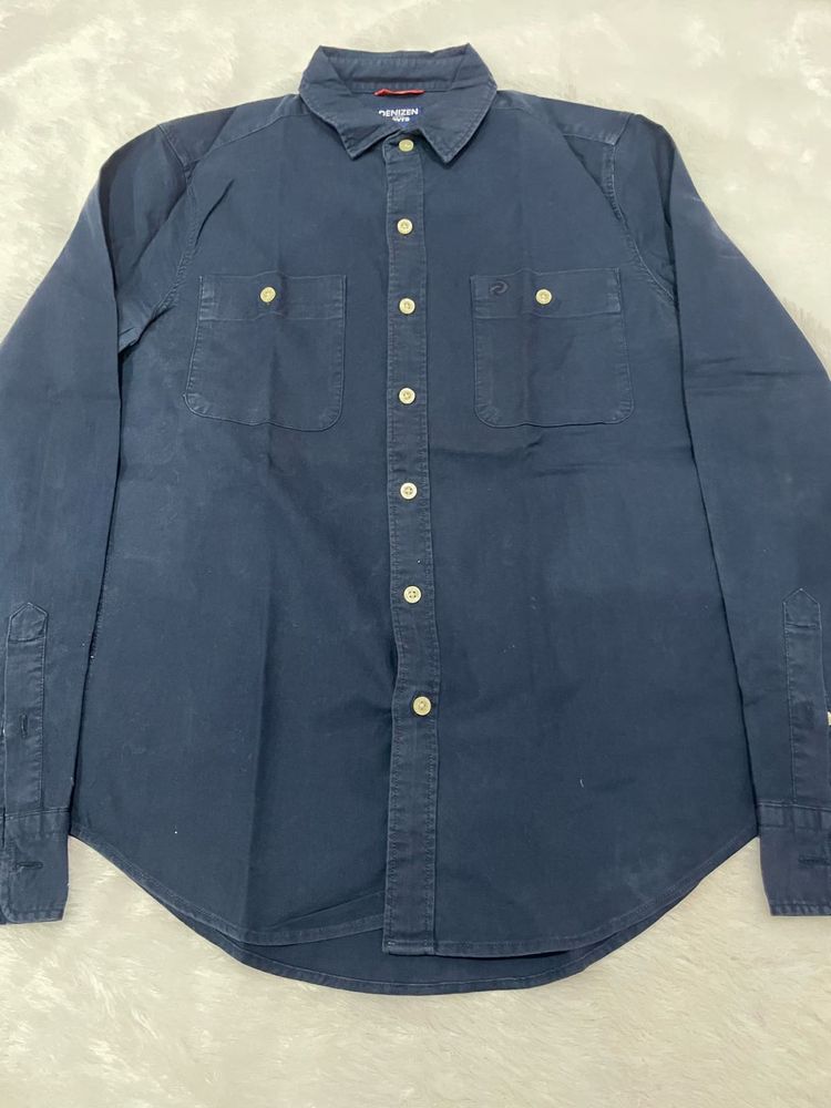Denizen Levi&#39;s Navy Button-Down Shirt