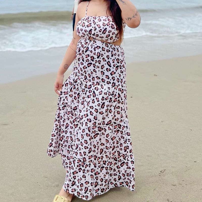 Cutout Animal Print Maci Dress