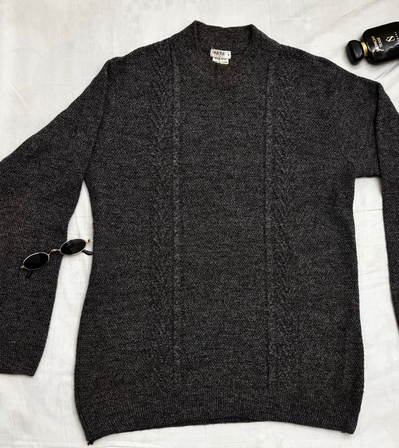 Classic Grey Knit Sweater