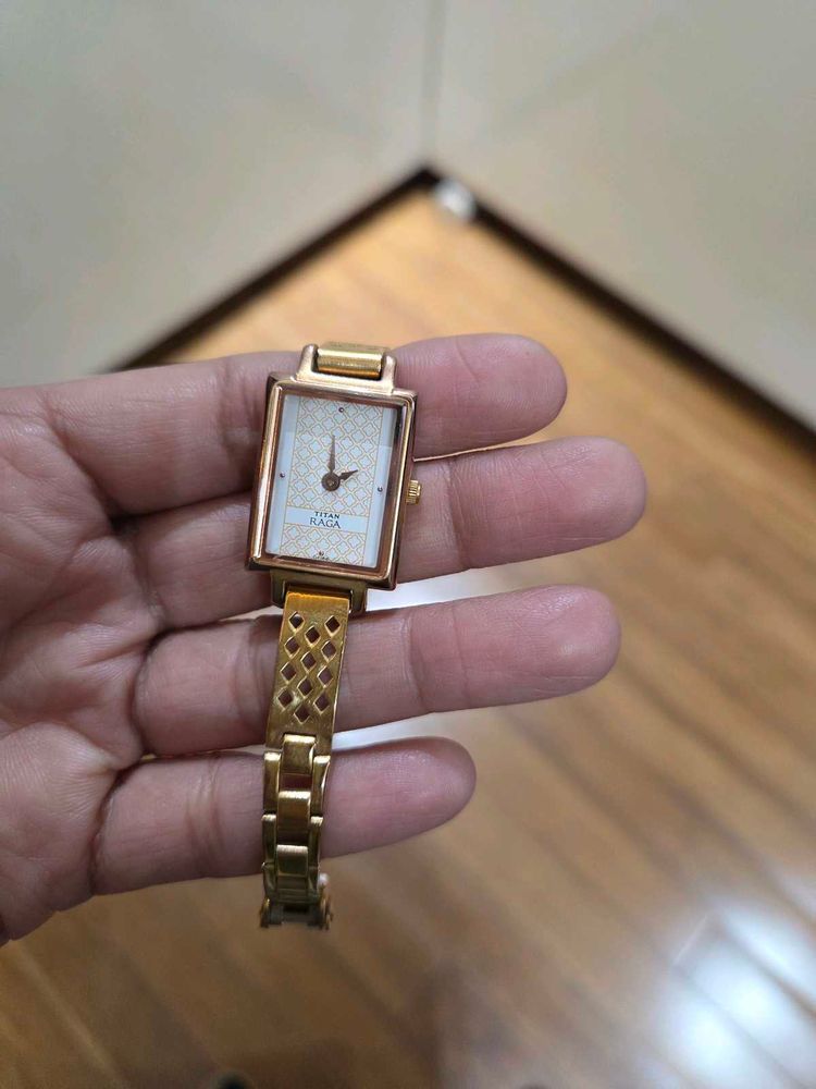 Titan Raga Gold Watch(not Working)