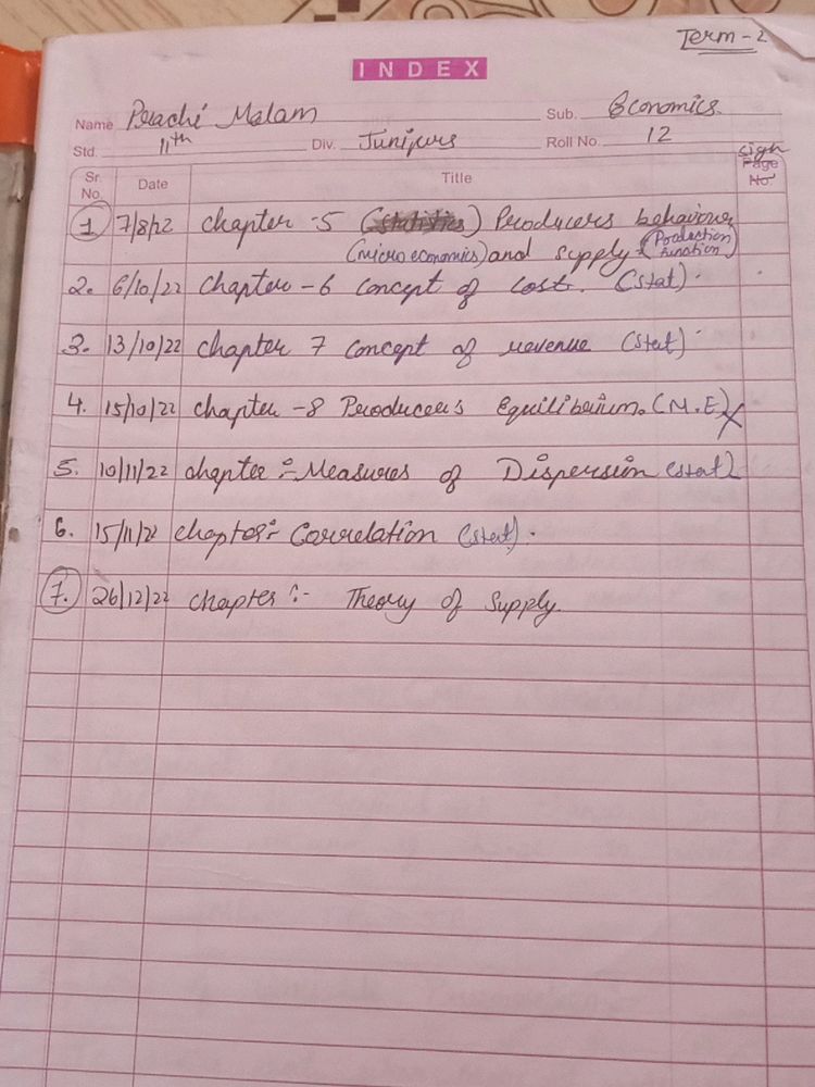 Economic Notes Term 2