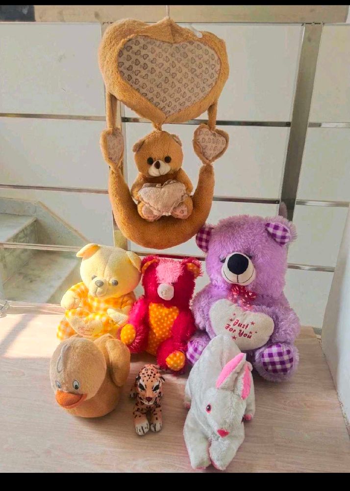 Combo Of Various 7 Soft Toys