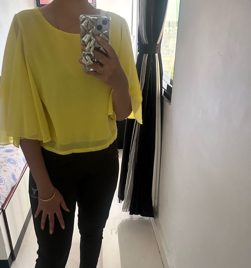Summer Beautiful Yellow Top