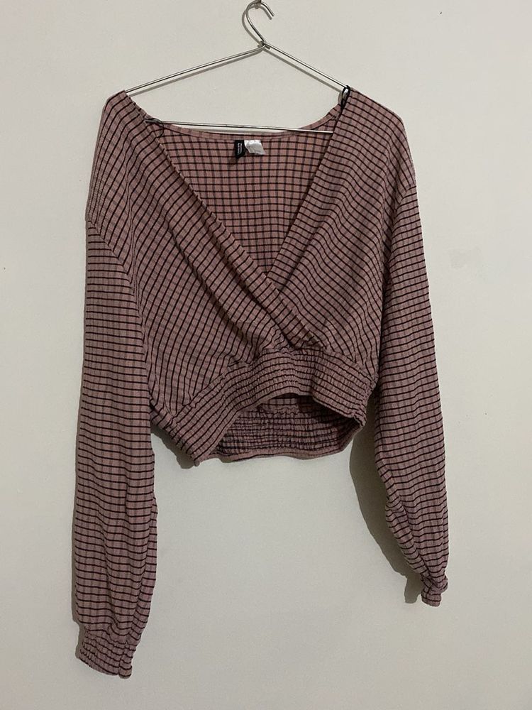 Checkered Crop Top (New)