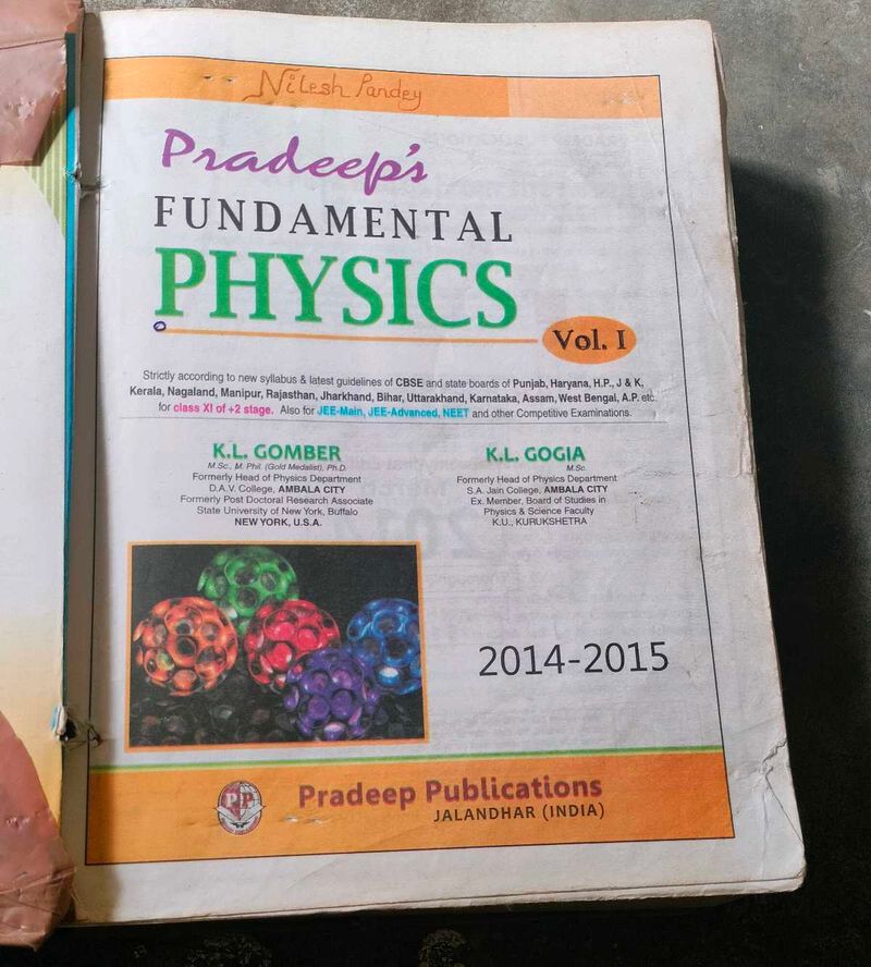 Pradeep Physics Book Vol. 1