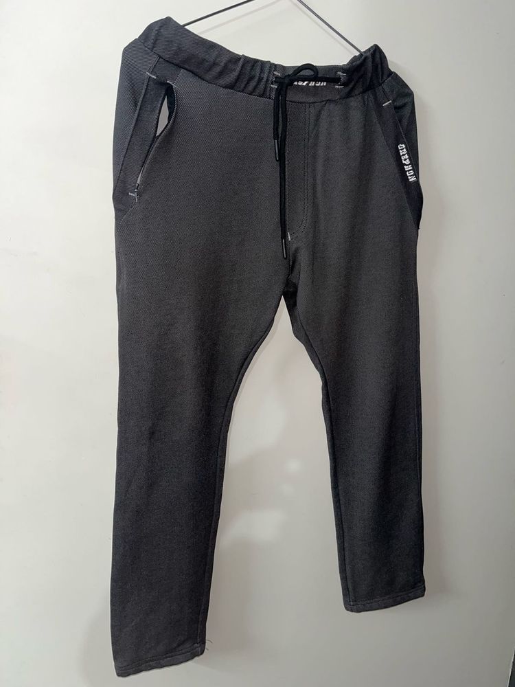 Gray Branded Sweatpants