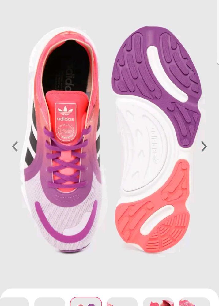 ADIDAS Originals Women White &amp; Pink Sneakers