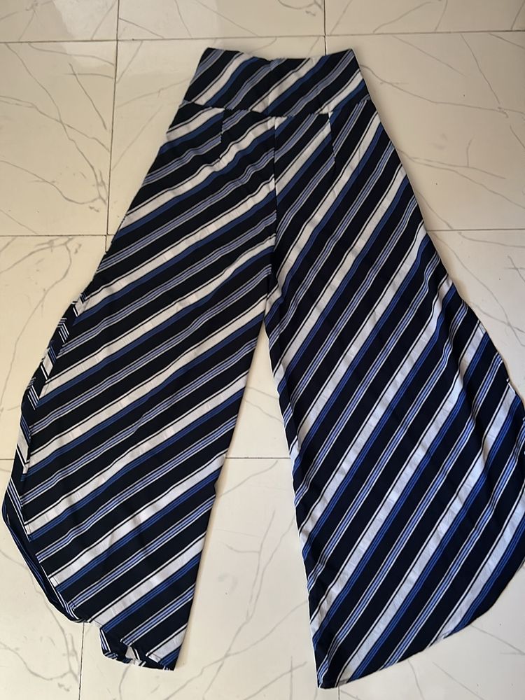 Palazzo Pant With Side Cuts Freegift🎁