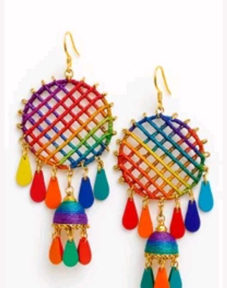 Colorful Jhumka Earrings