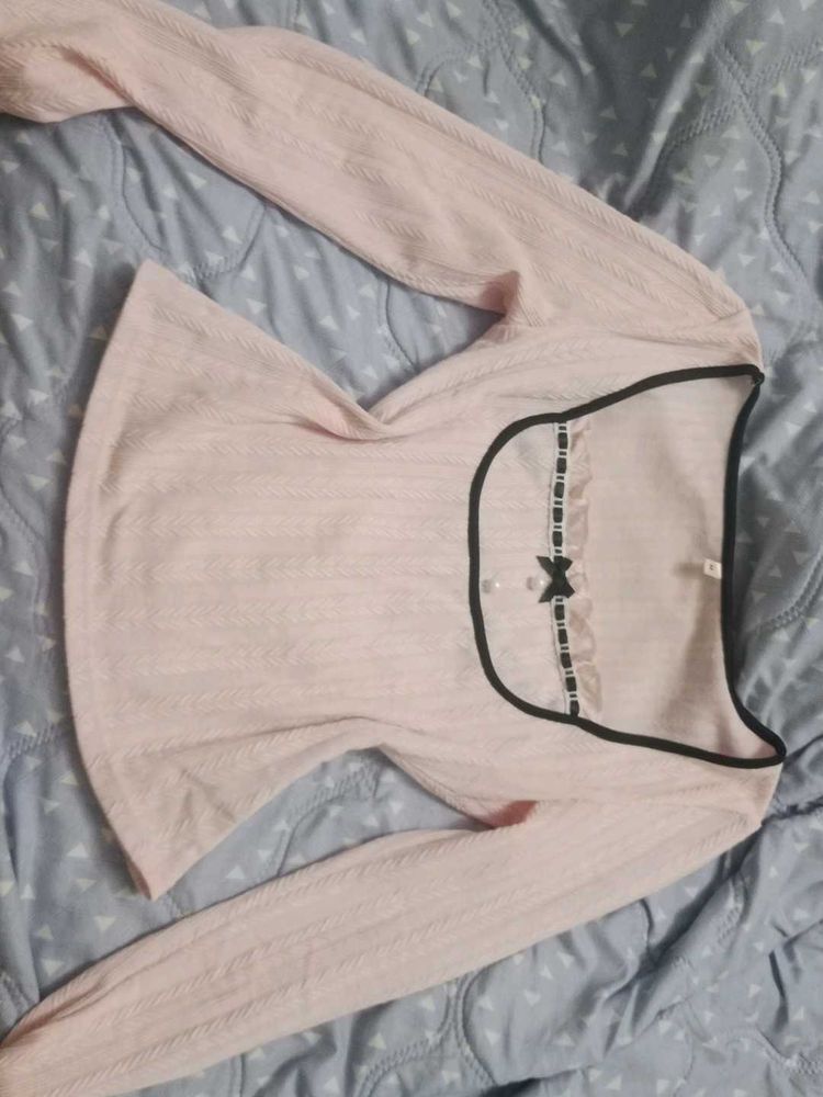 Pink Long Sleeve Top