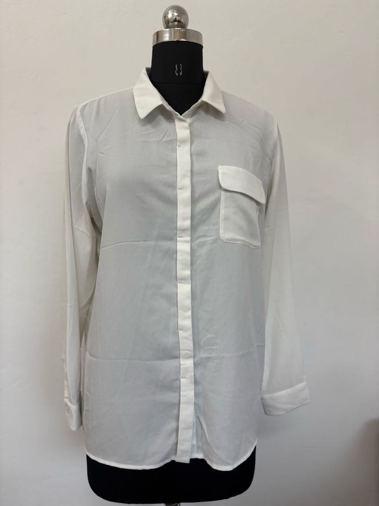 White Button-Down Shirt