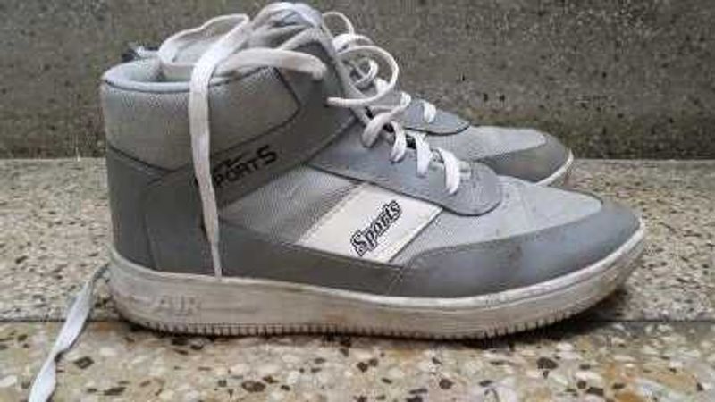 Gray High Top Sneakers