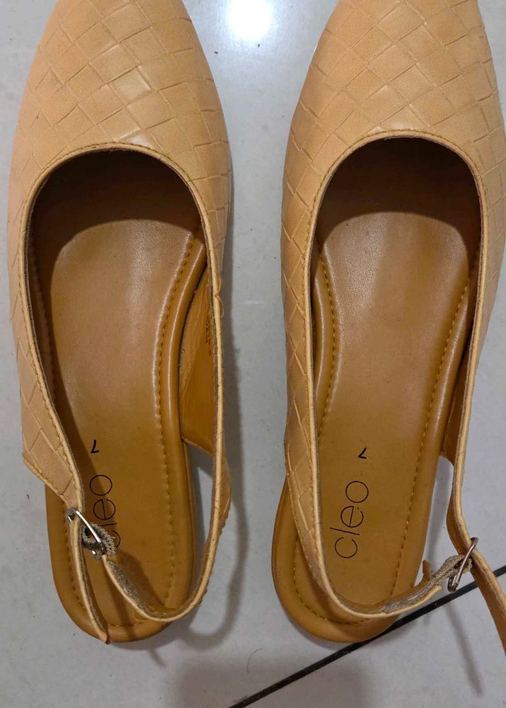 Cleo Tan Flats