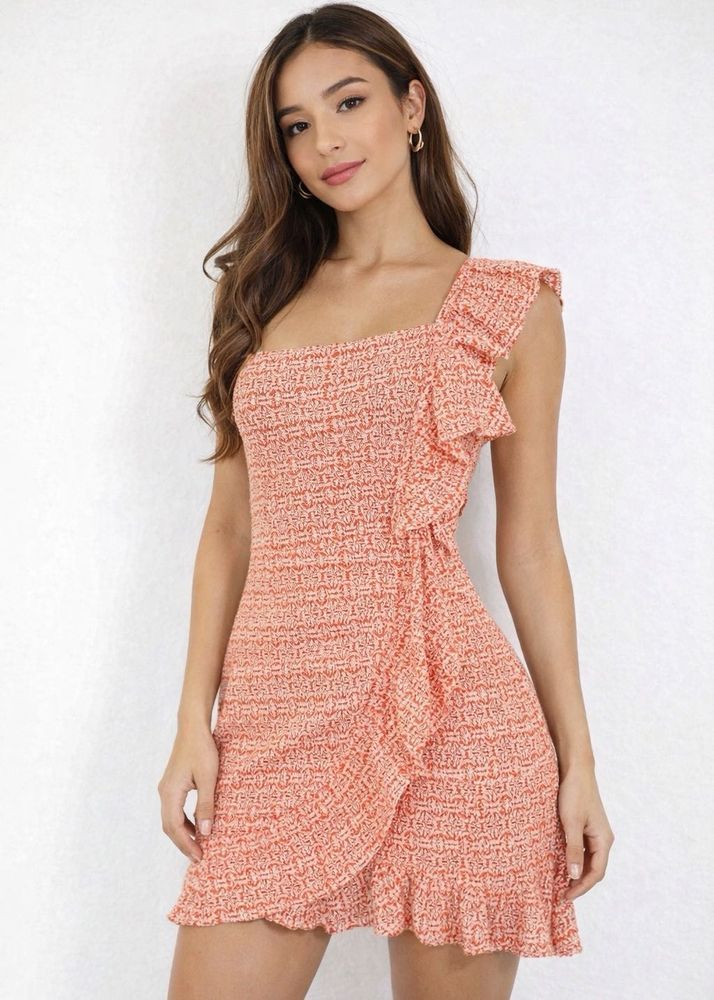 Floral Ruffle Mini Dress