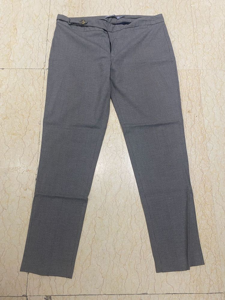 Checked Formal Trousers