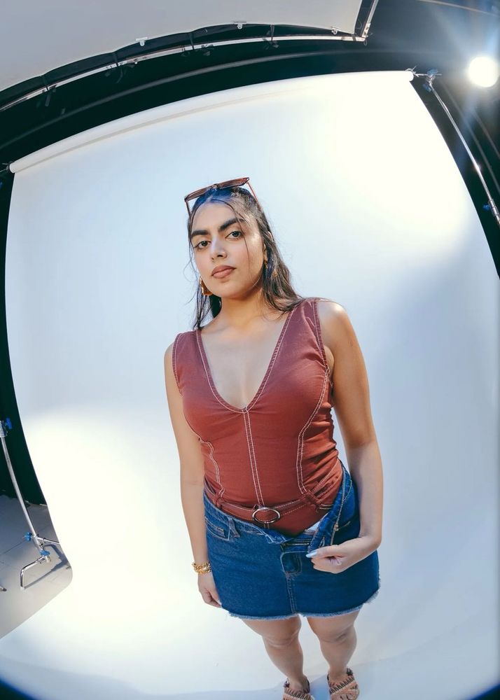 Chic Denim bodysuit top