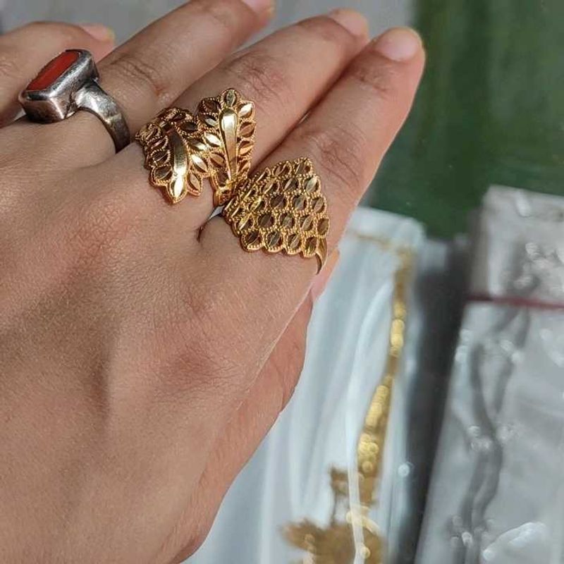 Gold Plated Finger And Toe Ring Combo