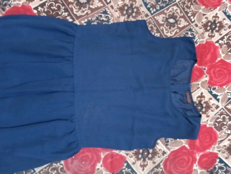 Blue Sleeveless Dress