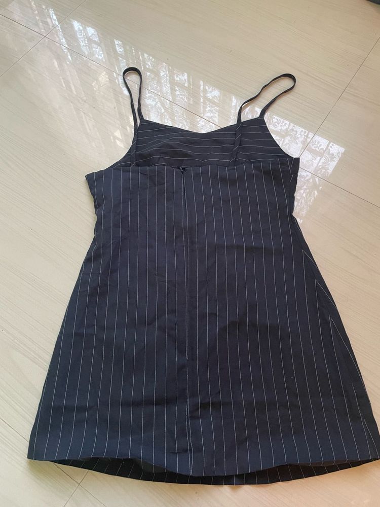 Korean Navy Blue Dress