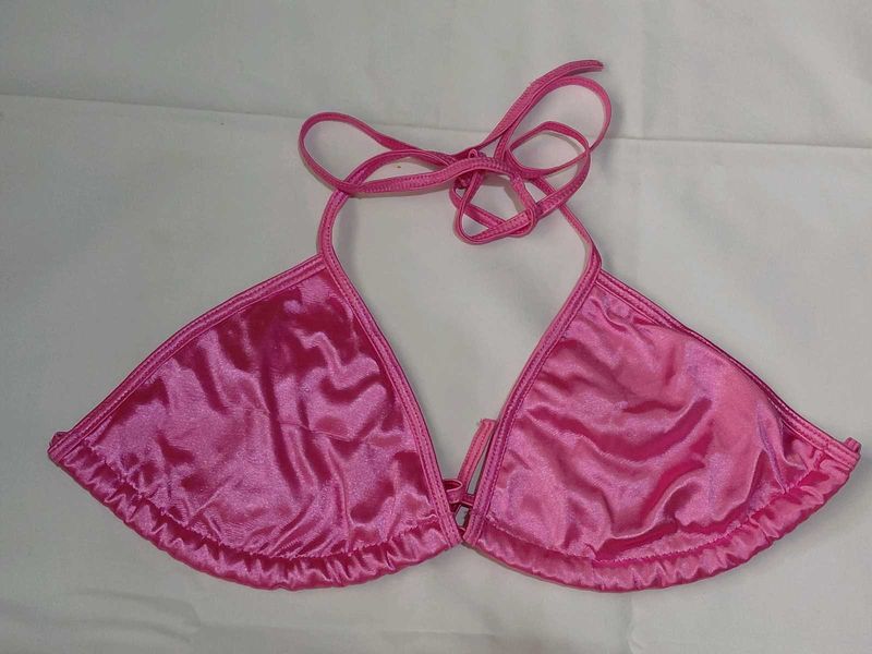 Pink and Black Bikini Tops Bralette