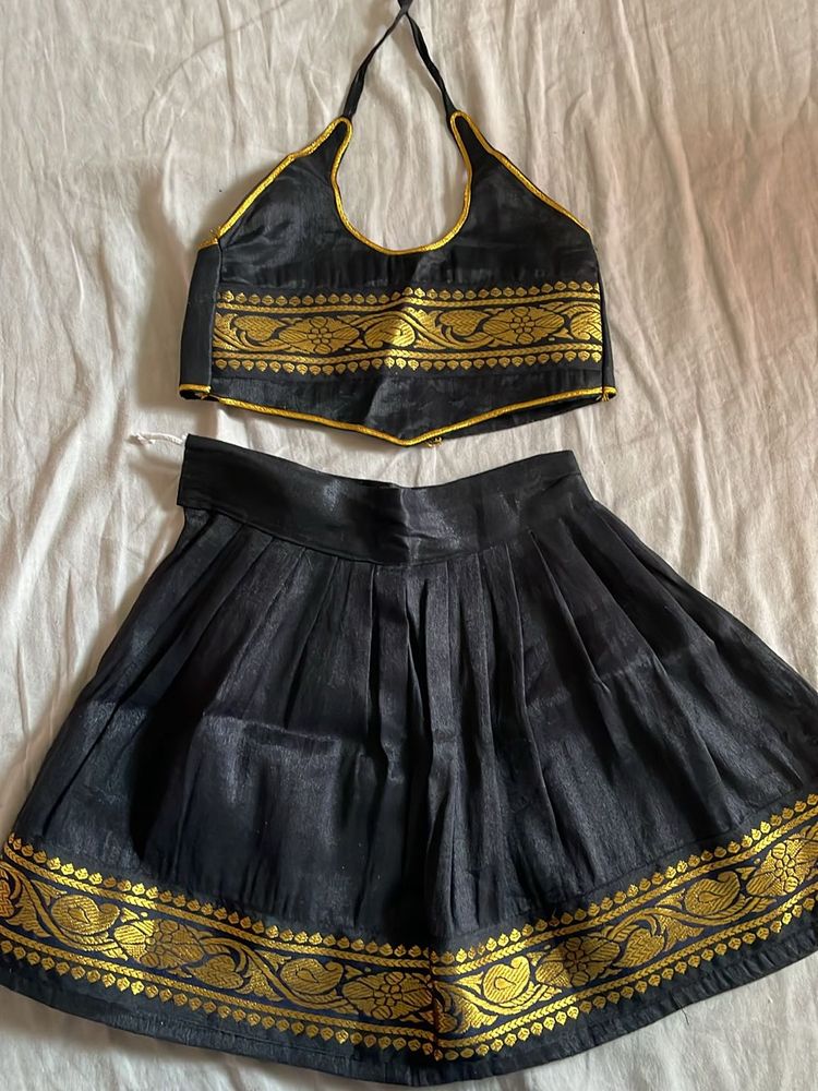 Black &amp; Gold Two-Piece Set
