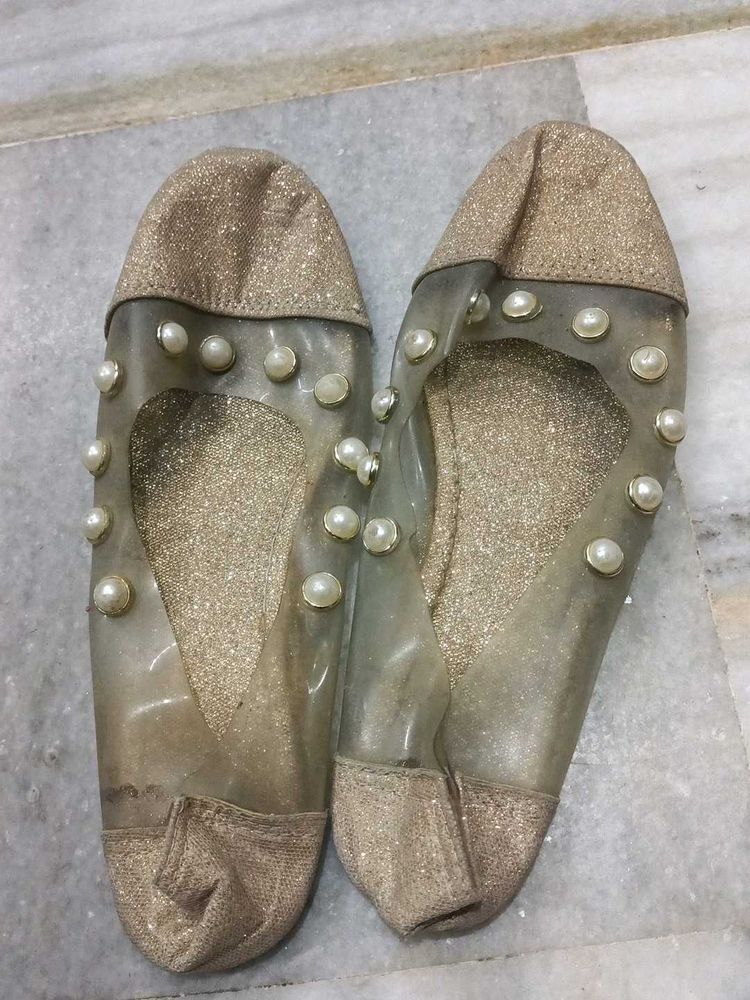 Sparkly Pearl Flats