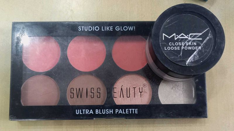 SWISS BEAUTY Palette + MAC Loose Powder