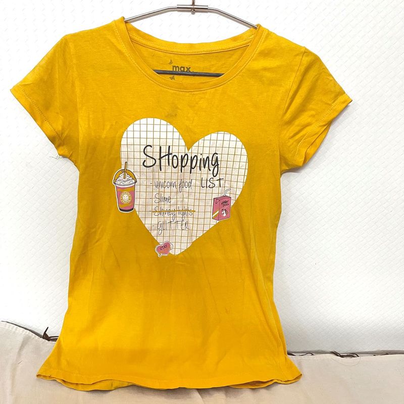 Max Yellow Graphic Tee