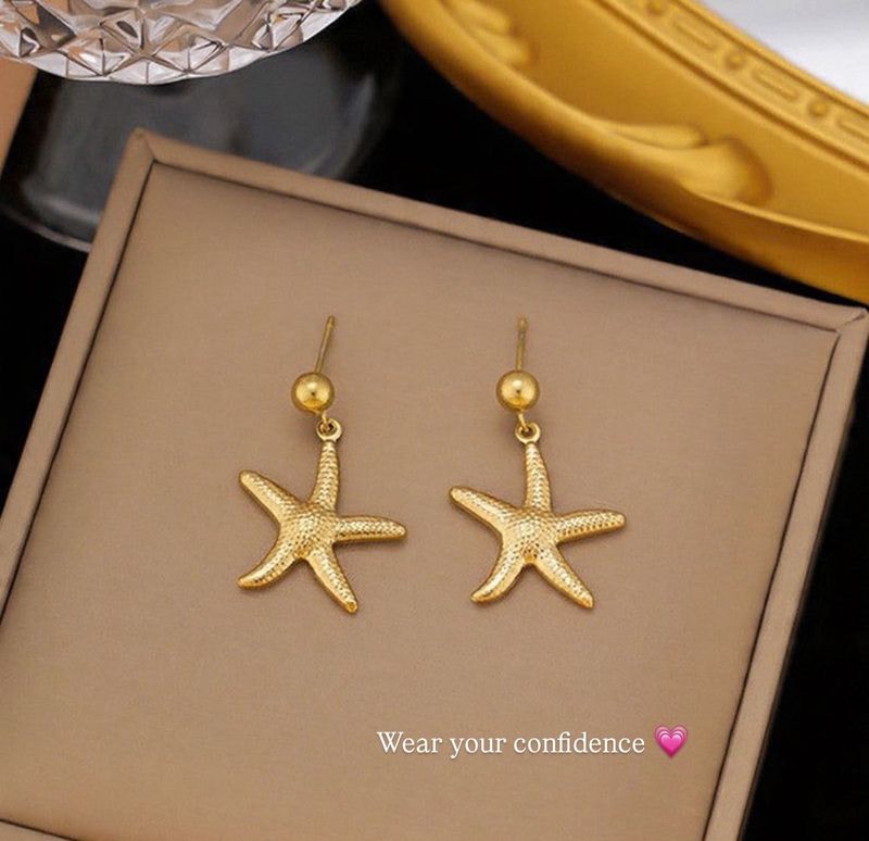 Starfish Drop Earrings💗💗