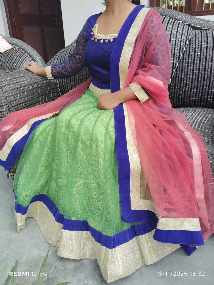 Elegant Green Lehenga Choli Set