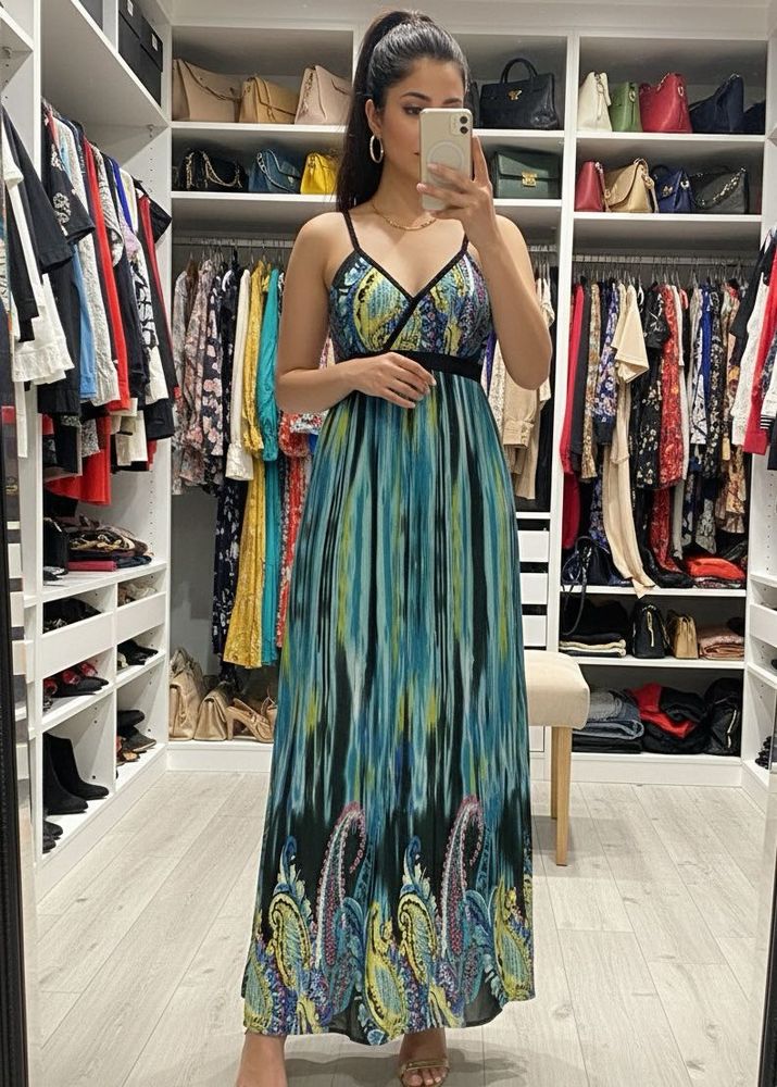 Pintrest padded long maxi one piece