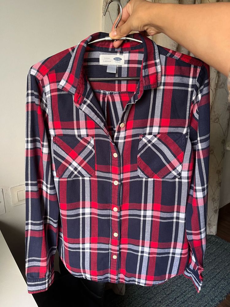 Old Navy Plaid Flannel Shirt
