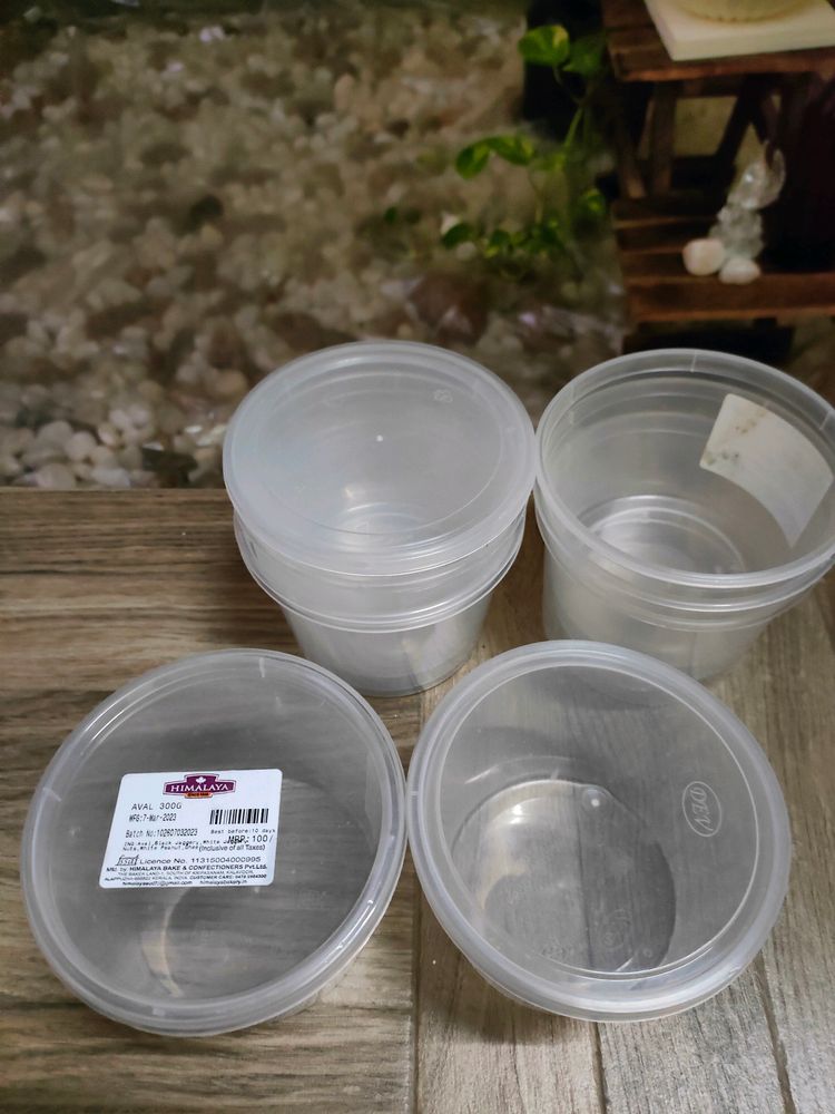 Combo Of 10 Transparent Plastic Cookie Containers