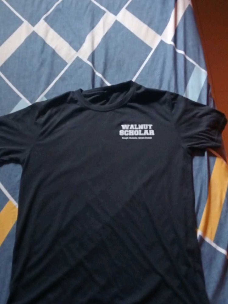 Walnut Scholar Black T-Shirt