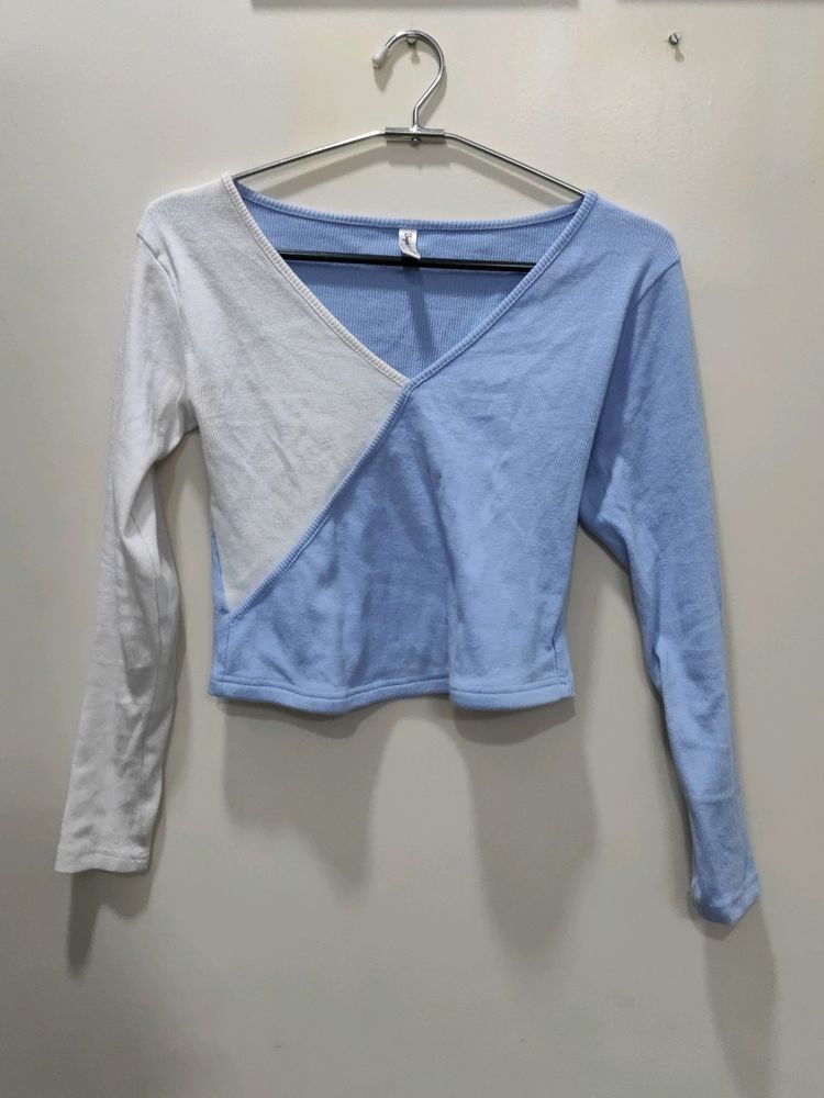 Blue N White Tshirt