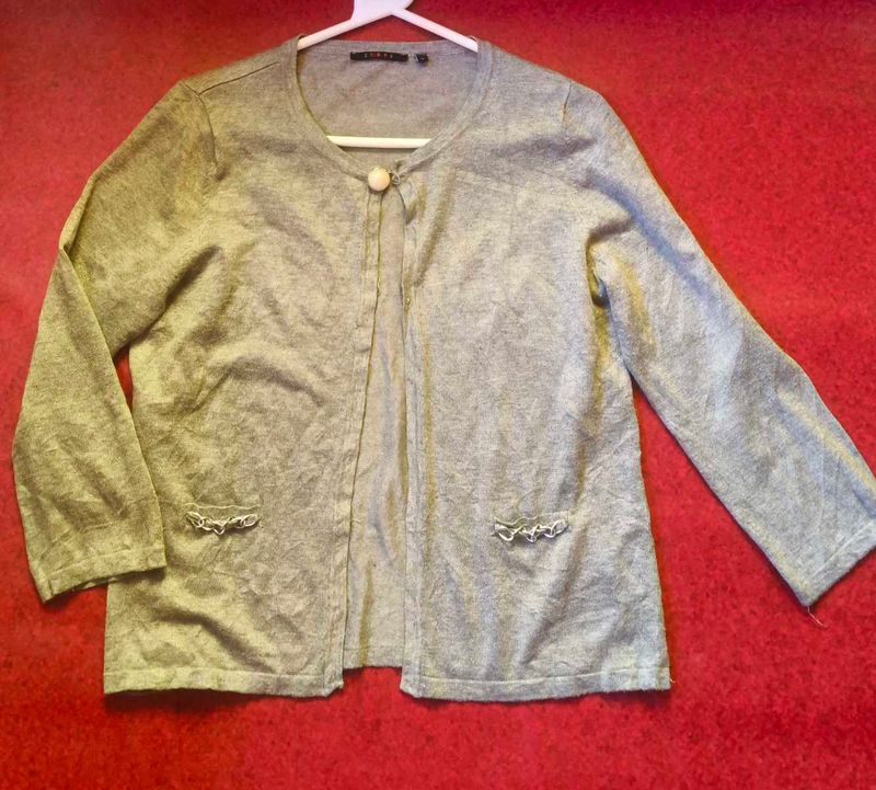 Gray Cardigan