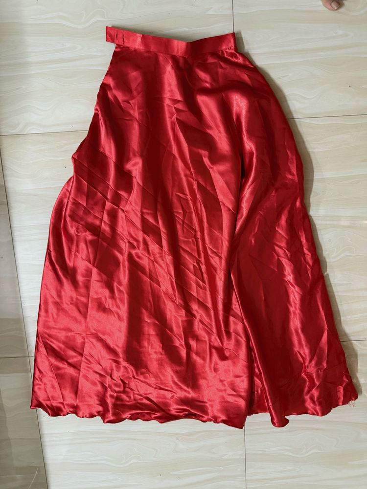 satin skirt
