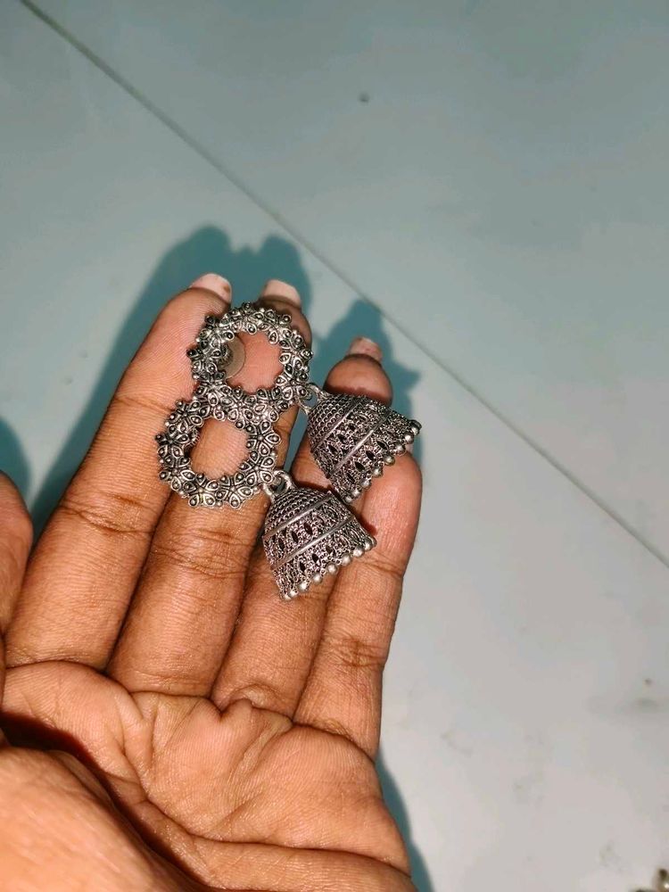 Jhumka Earrings(Pack Of Three)