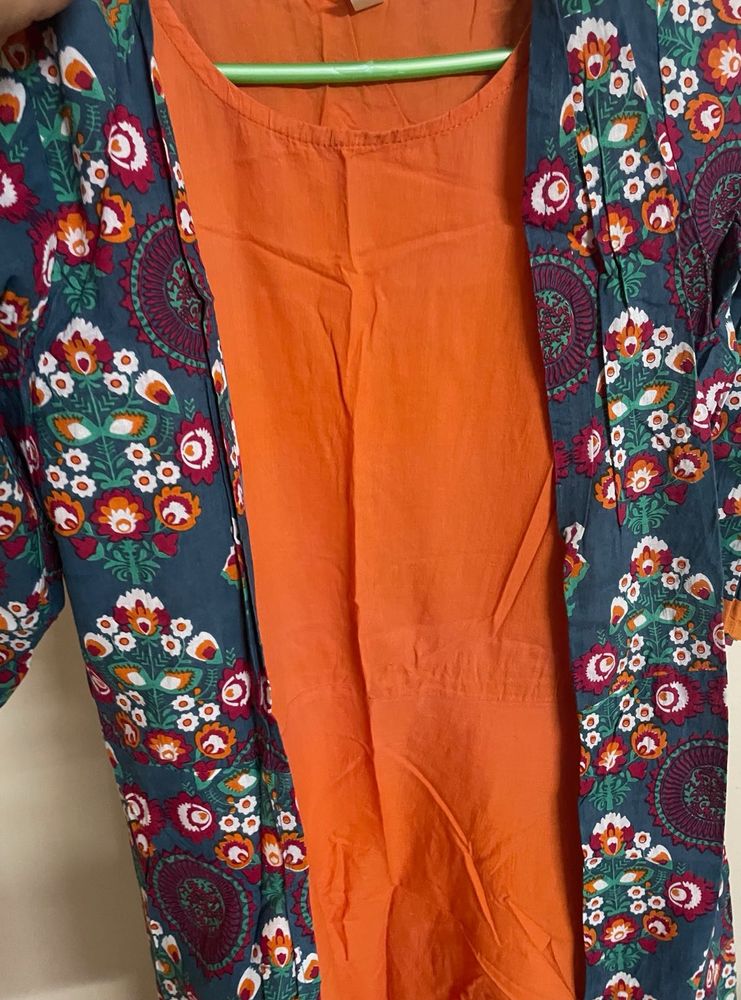 Nayo Long Kurti With Jacket